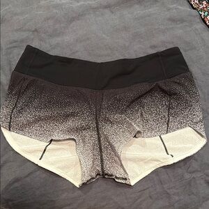 Lululemon Athletica Black and Gray Athletic Shorts